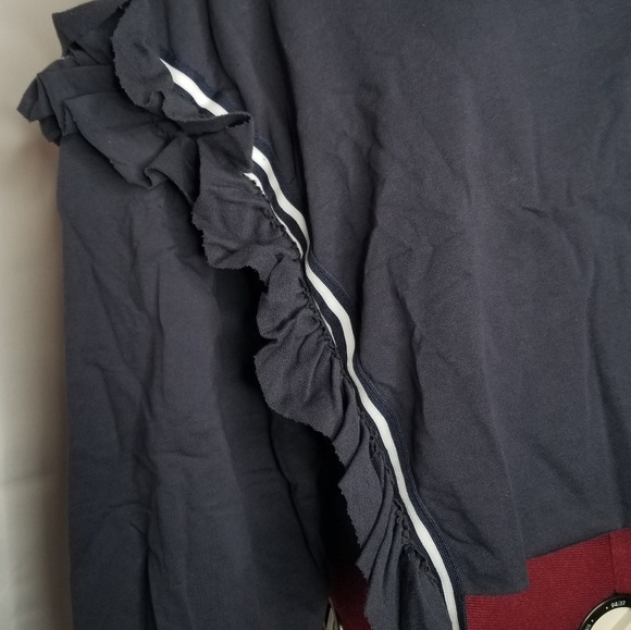 *HP*Navy Ruffle detail Sweatshirt - Picture 6 of 8
